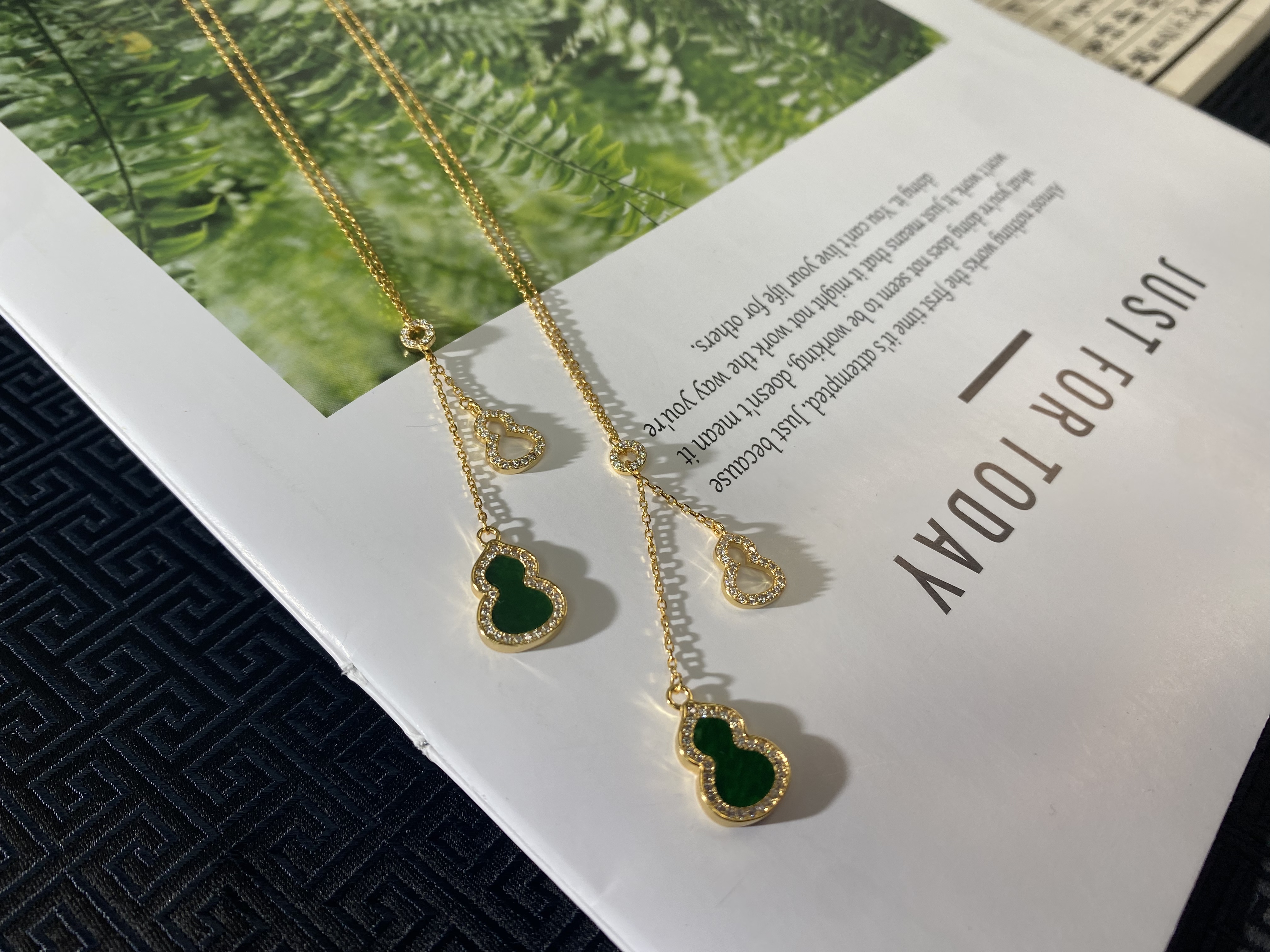 【化化&套链】福禄满色重工银镶套链可调节，多样性发货1件