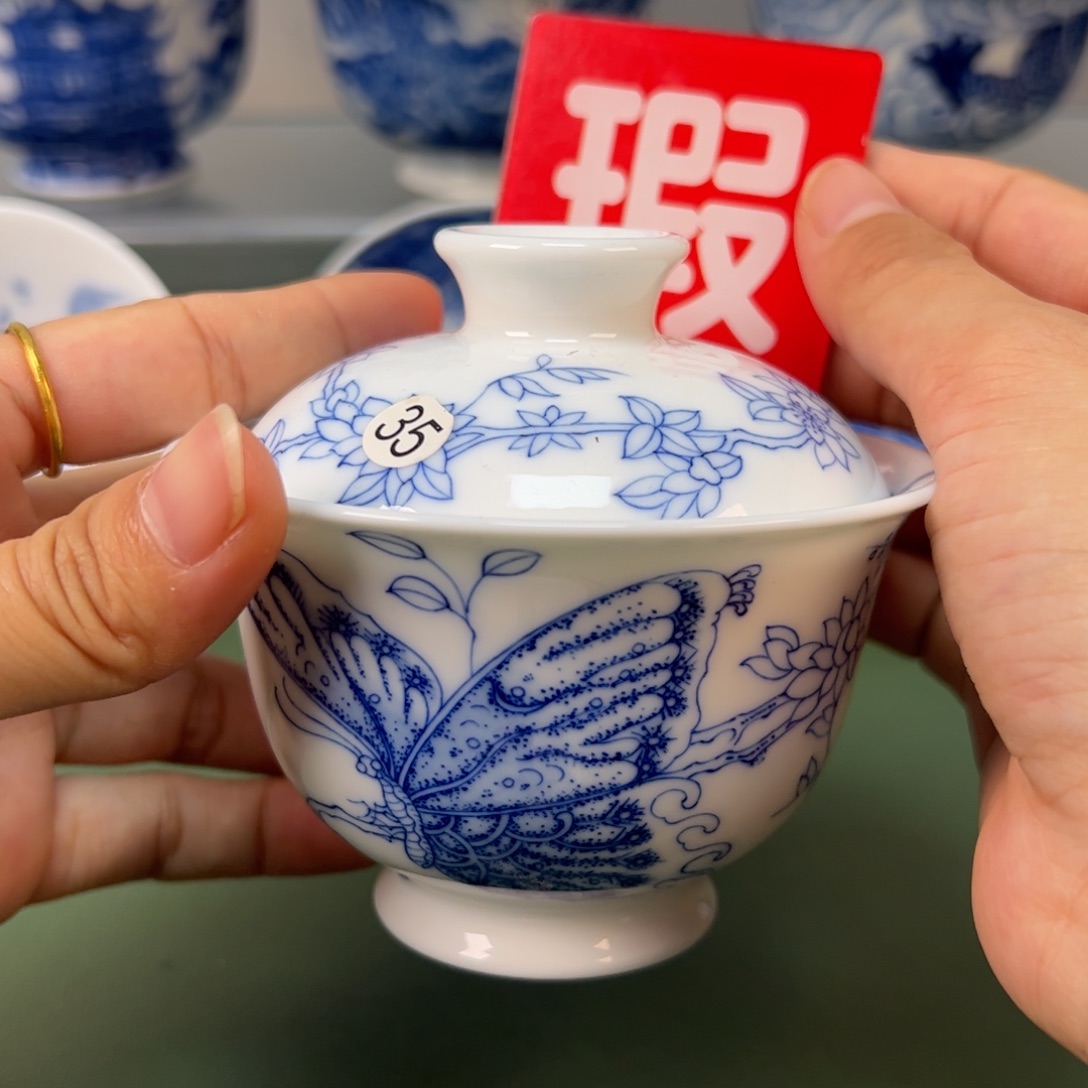 杯木木景德镇纯手绘茶具35