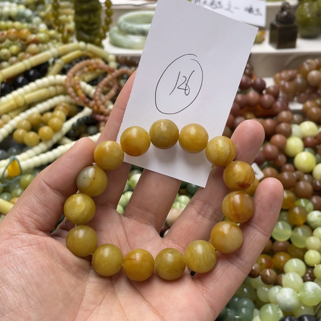 蛇纹石玉手链未镶嵌