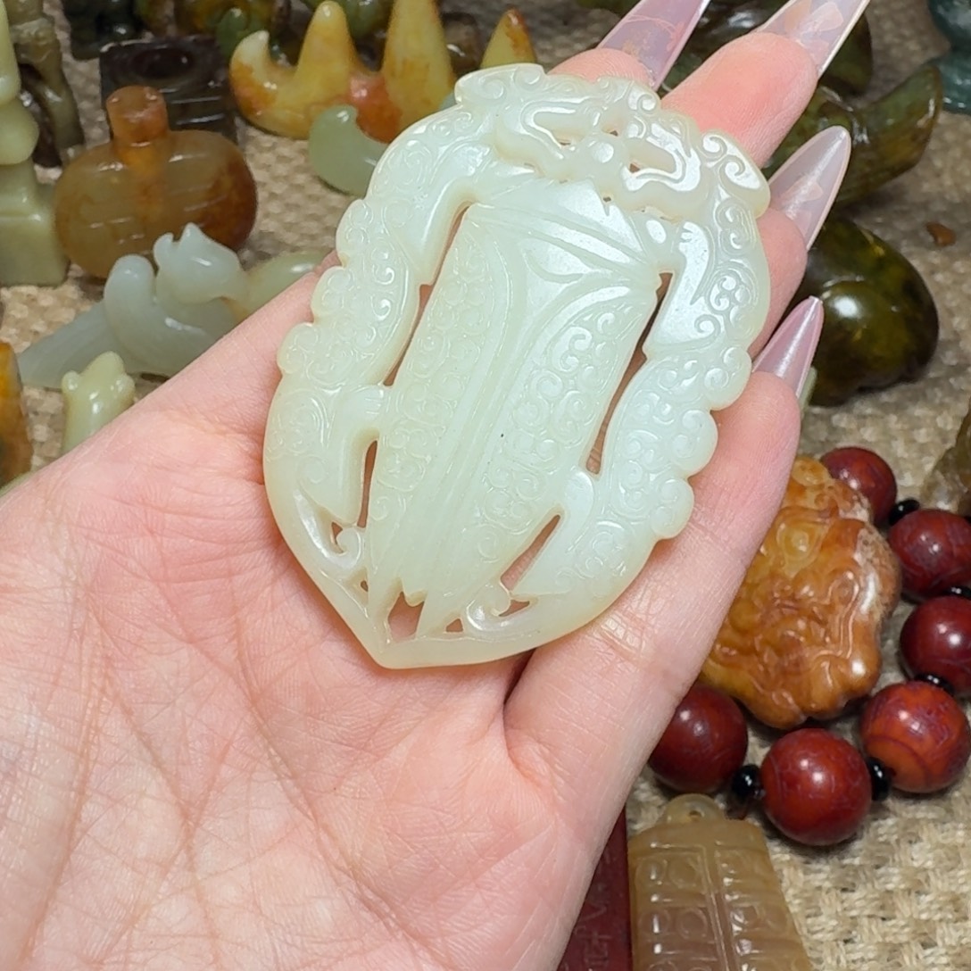 吊坠白玉菩提挂件