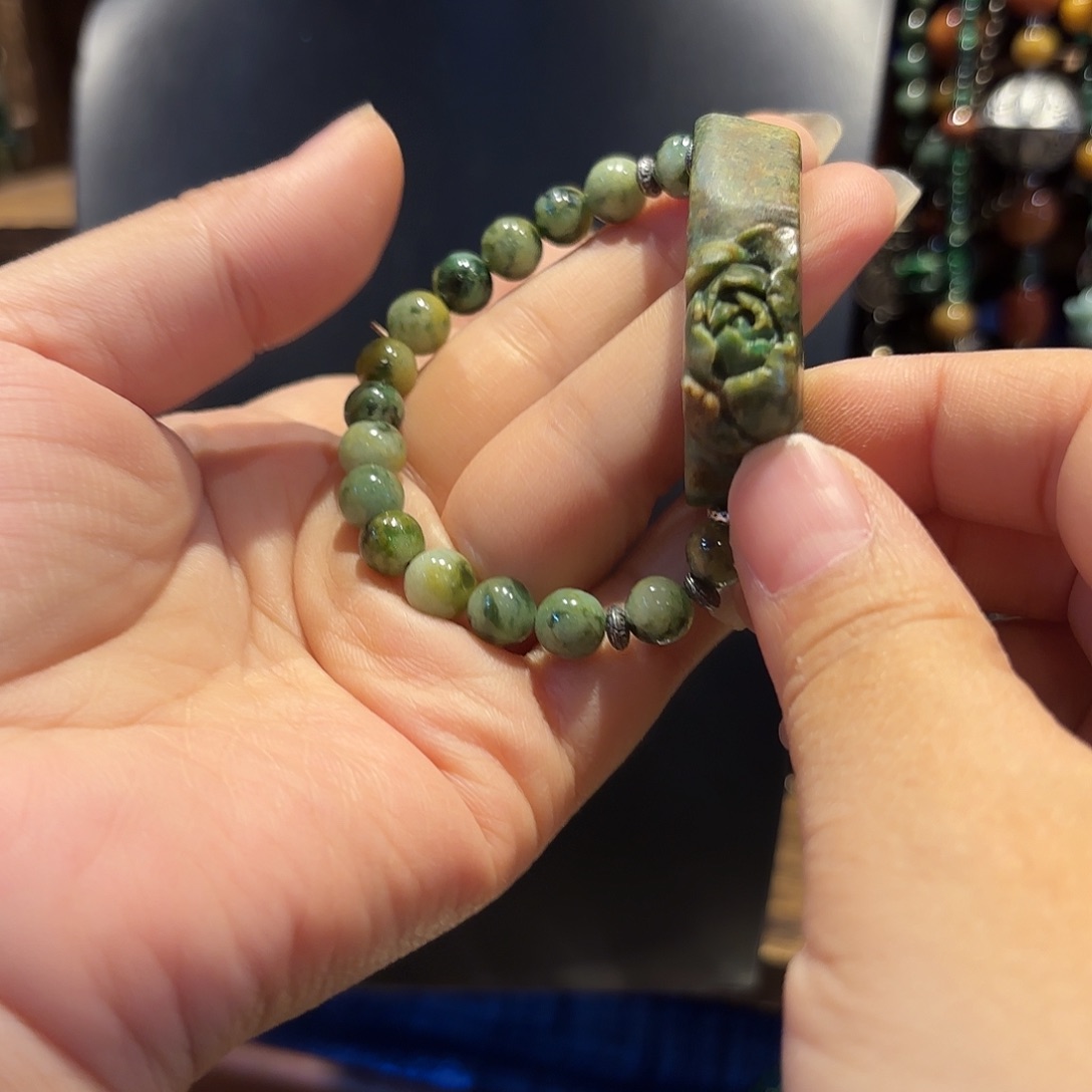 未镶嵌翡翠手链原创