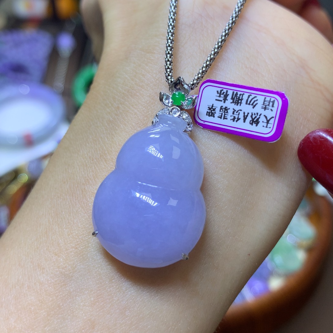 【闪购商品】翡翠颈饰18K金镶嵌翡翠