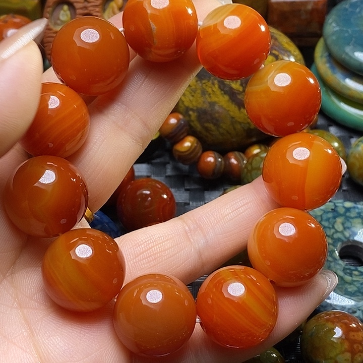 颜***装玛瑙/玉髓未镶嵌颈饰