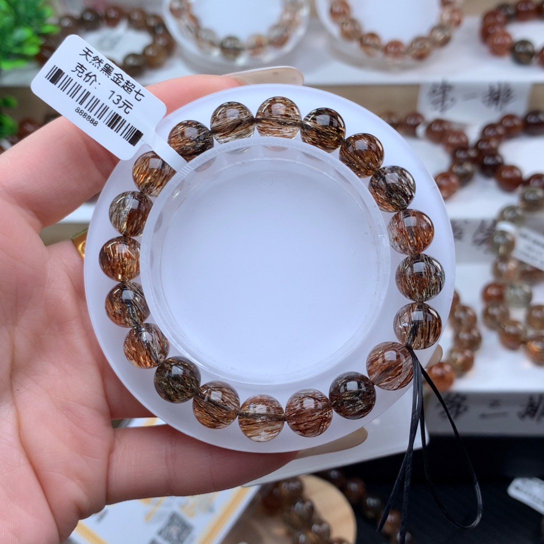 手串水晶未镶嵌黑金超七多样性发其一