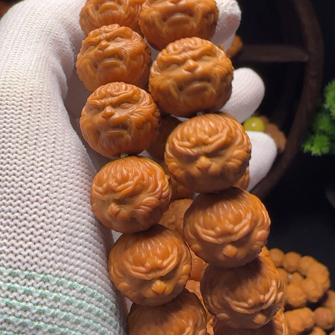 太***参吊坠猴头核桃猴头