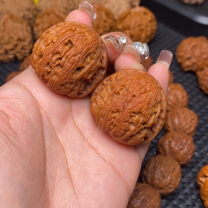 吊坠文玩核桃秦岭野生89