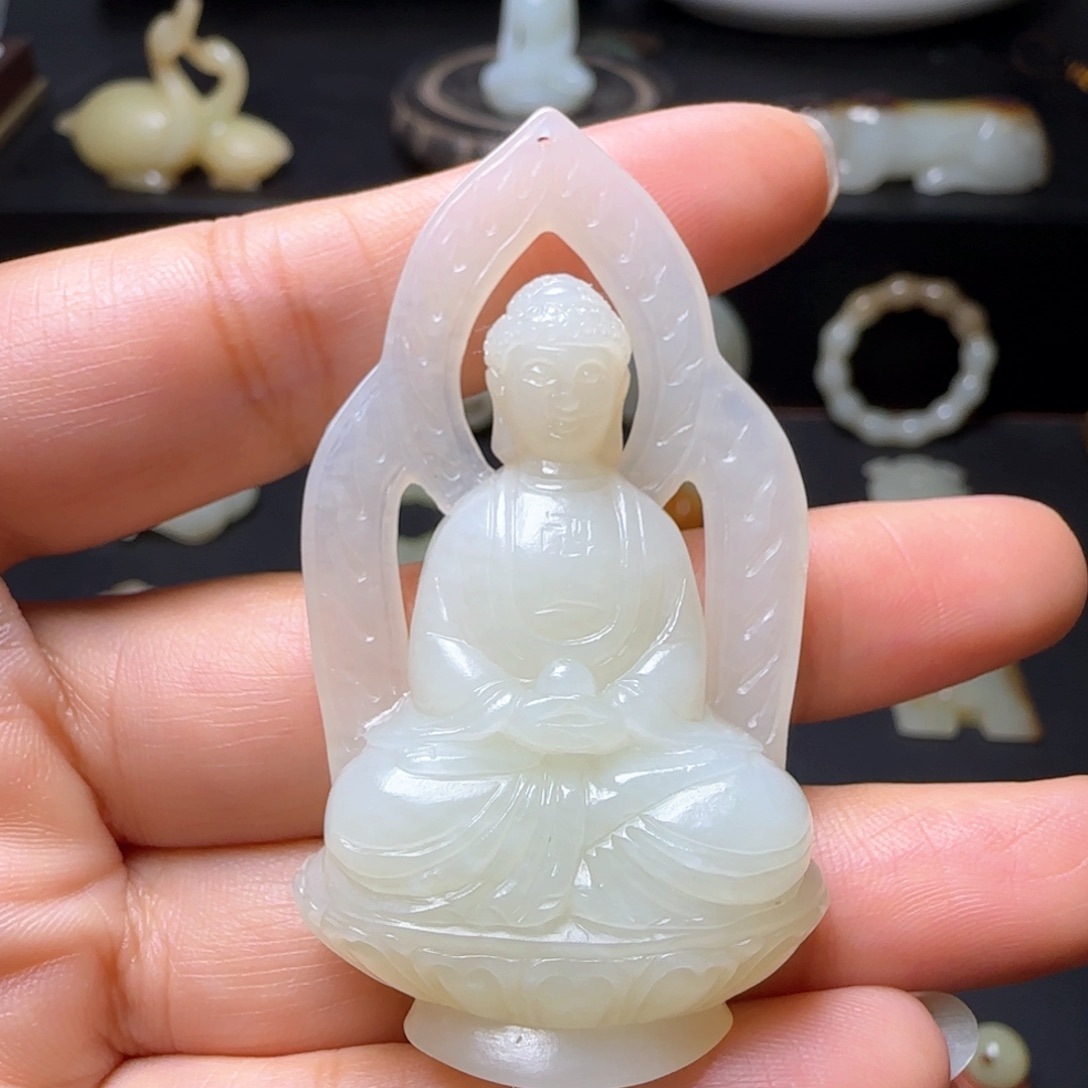 和田玉吊坠(不含链)未镶嵌