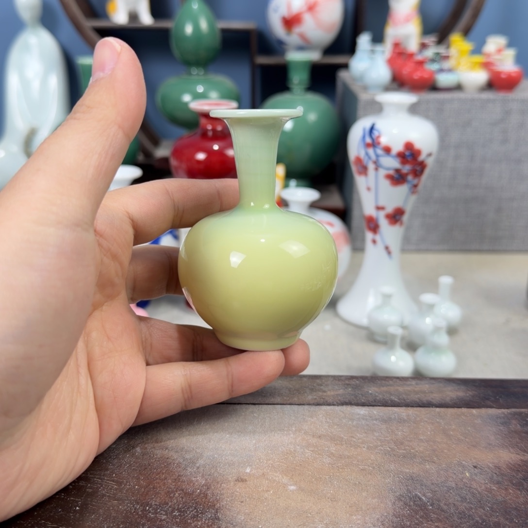 陶瓷手工小花器摆件