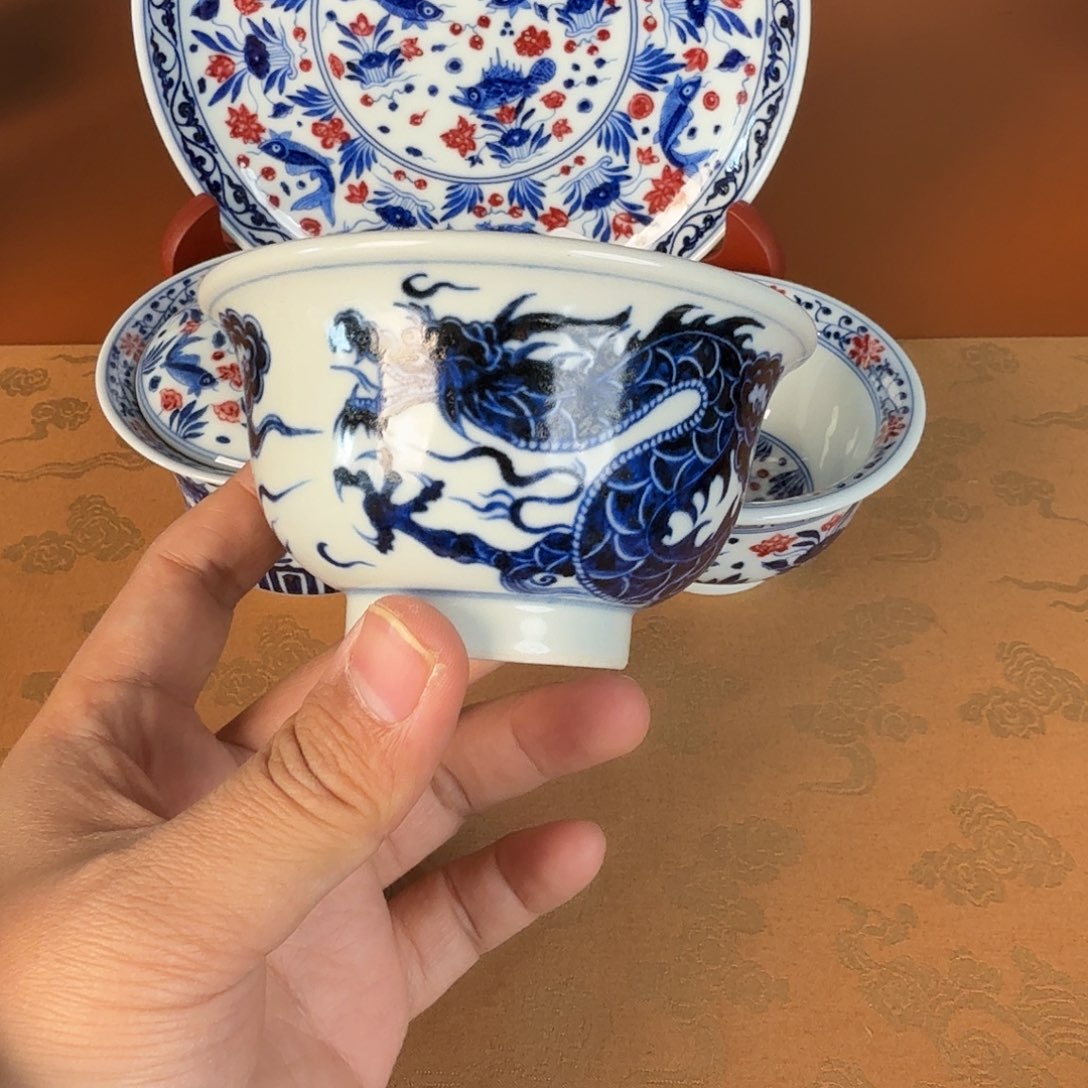 青花釉里红微瑕823