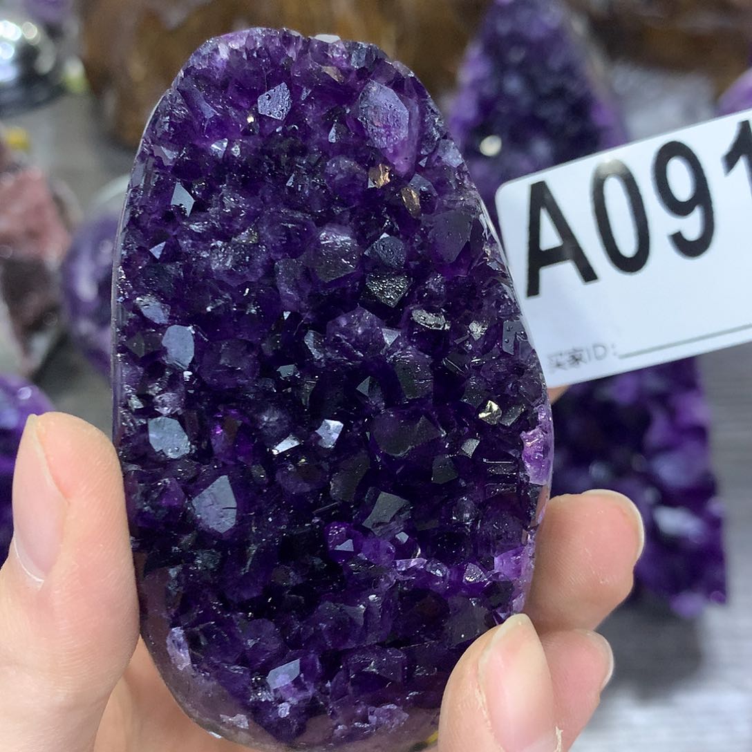 紫晶珠宝半成品未镶嵌091