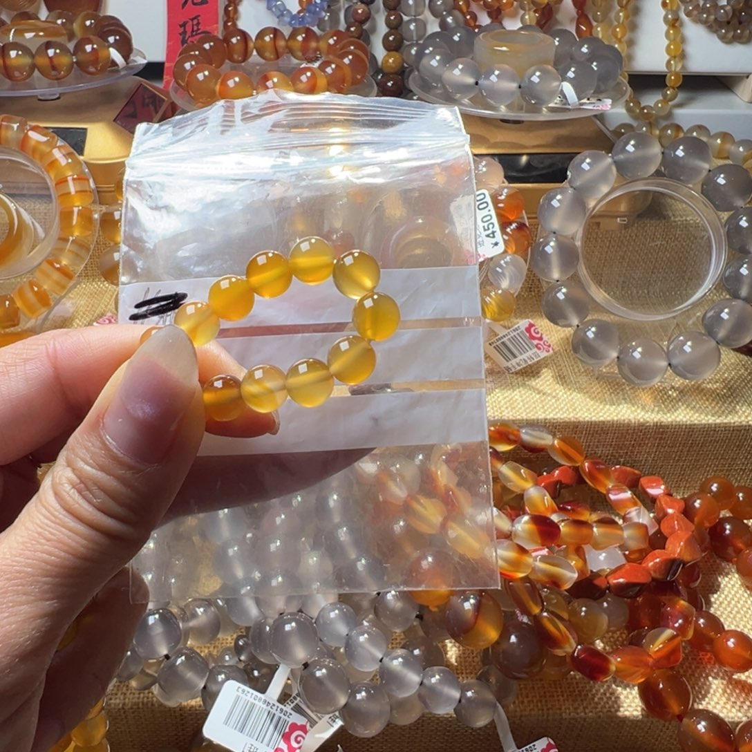 喜***乐玛瑙/玉髓合金颈饰8