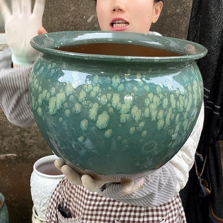 紫砂花盆正品口30高24