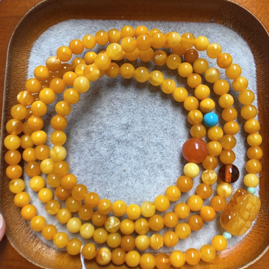 蜜蜡手串未镶嵌蜜蜡手串