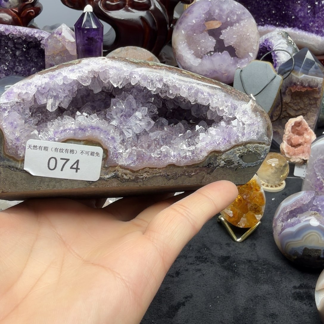 未镶嵌水晶摆件天然