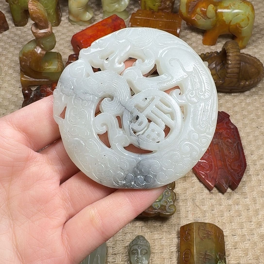 白玉菩提吊坠挂件