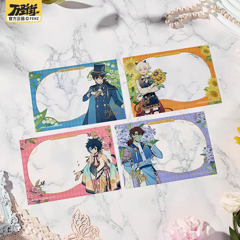 非人哉【万圣街自繁花中】PET透卡盲盒动漫原创卡通角色收藏卡