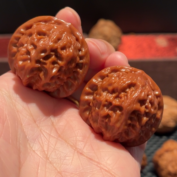 吊坠文玩核桃瓷娃娃