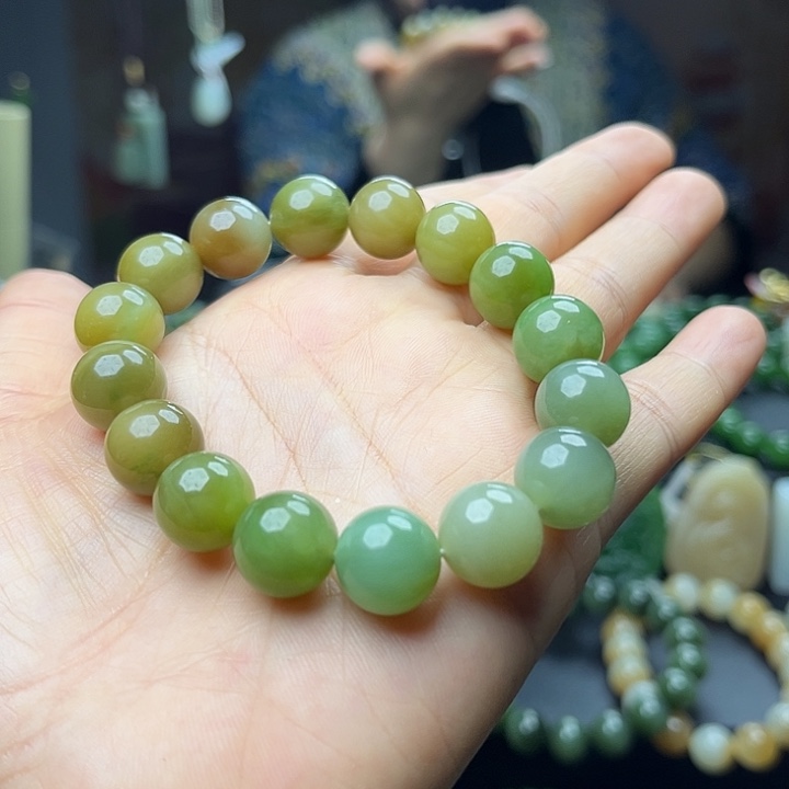 和田玉未镶嵌手链