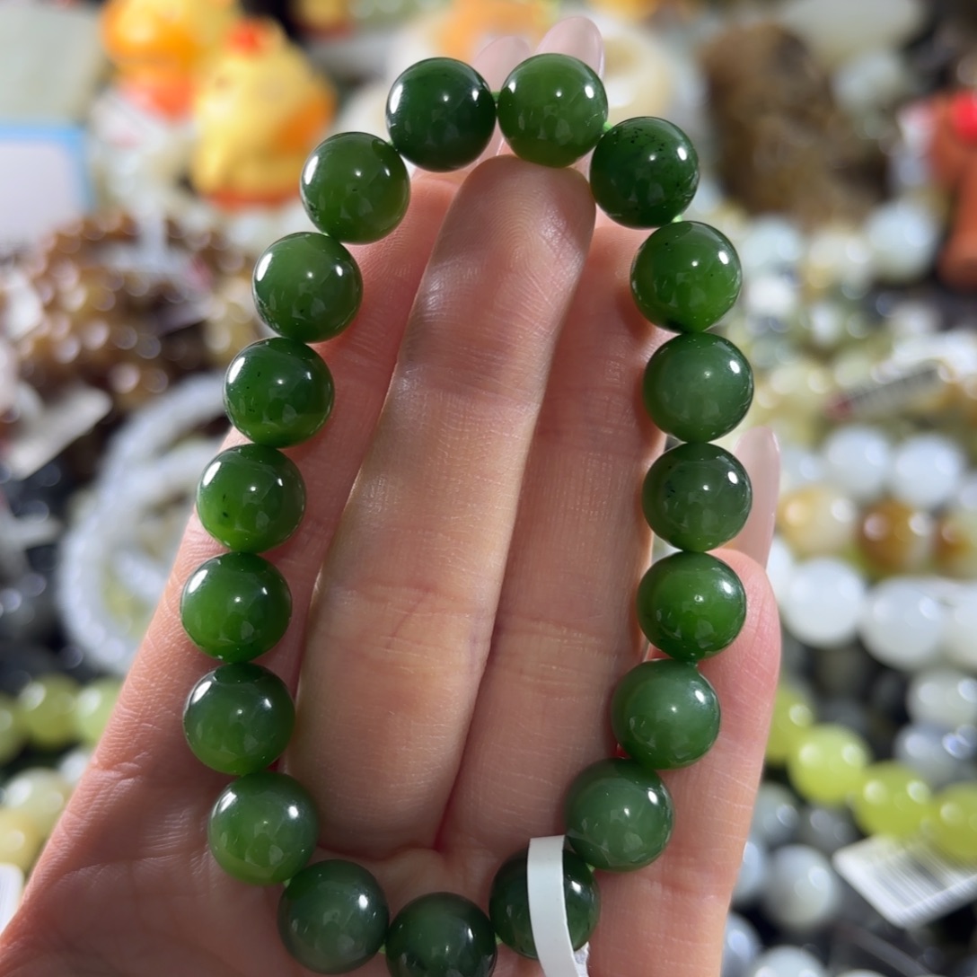 和田玉未镶嵌手串180