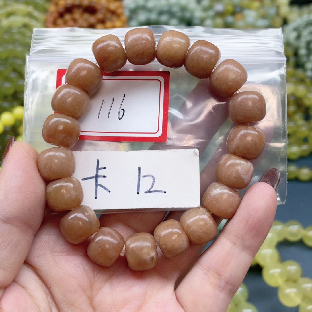 未镶嵌蛇纹石玉手串