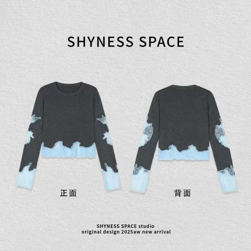 无品牌宽松型套头款休闲风常规毛针织衫网红毛衣宅萌系HB806