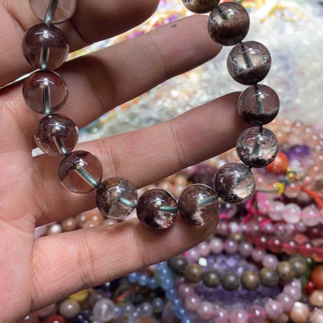 紫晶颈饰银S800镀金镶嵌