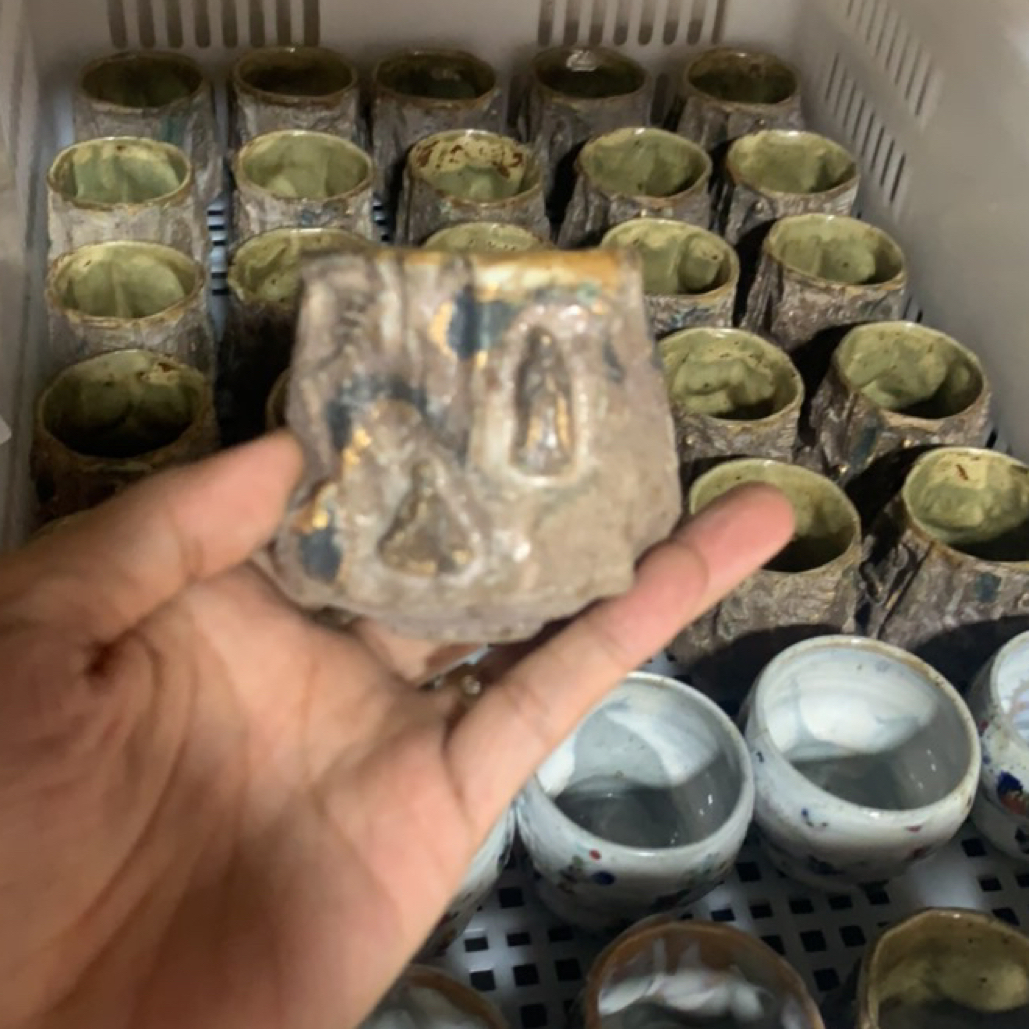 杨树手作敦煌系列描金主人杯