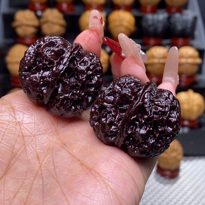 文玩核桃把件元宝蟾36号