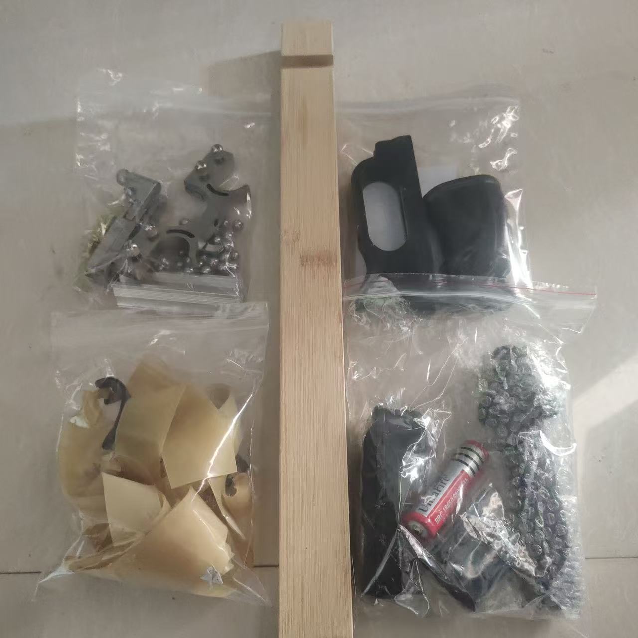 户外高精度竹木实木可调激光长杆DIY手工玩具零件全套