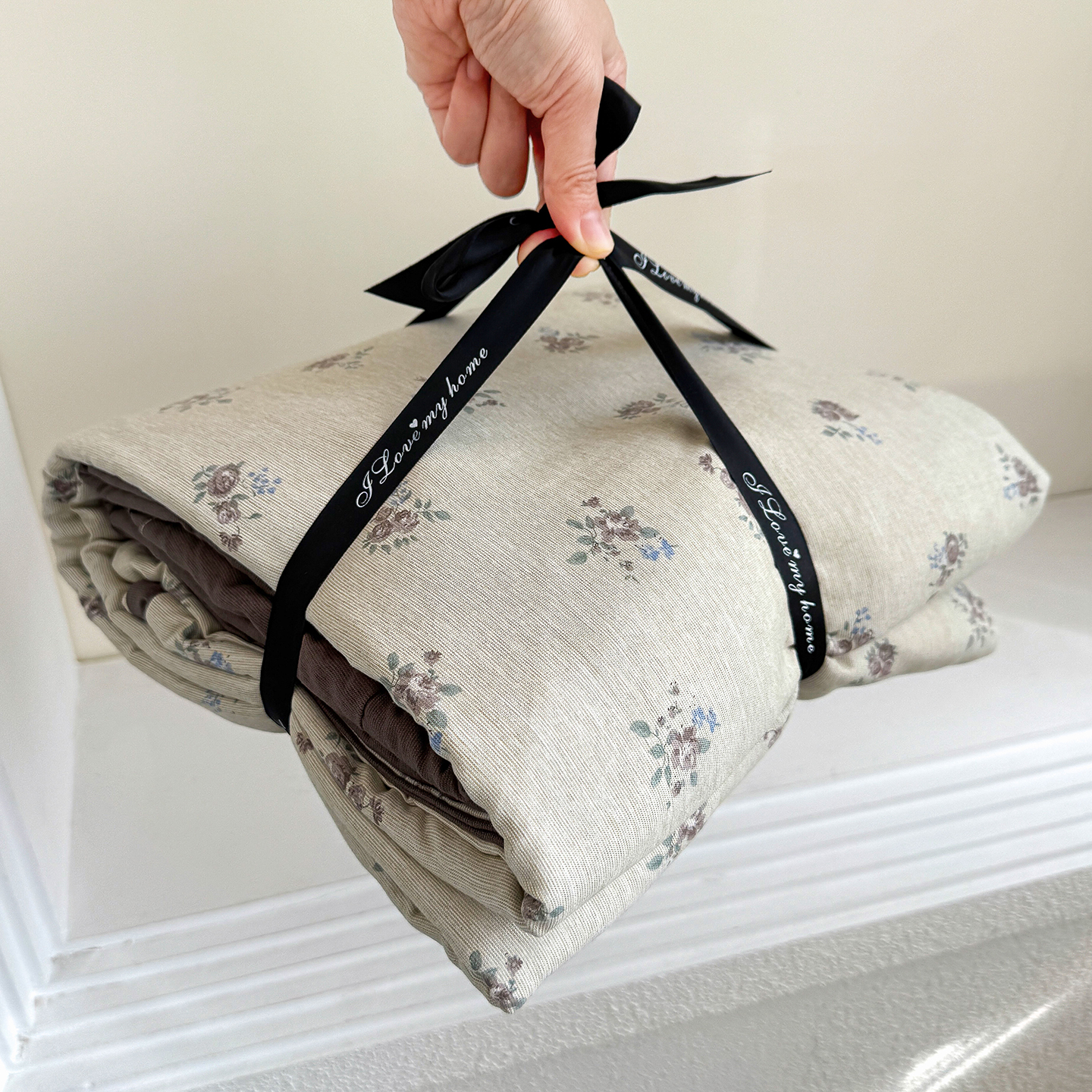 ZH 0813 秋冬新款加厚磨毛色织暖绒系列针织四件套 春见