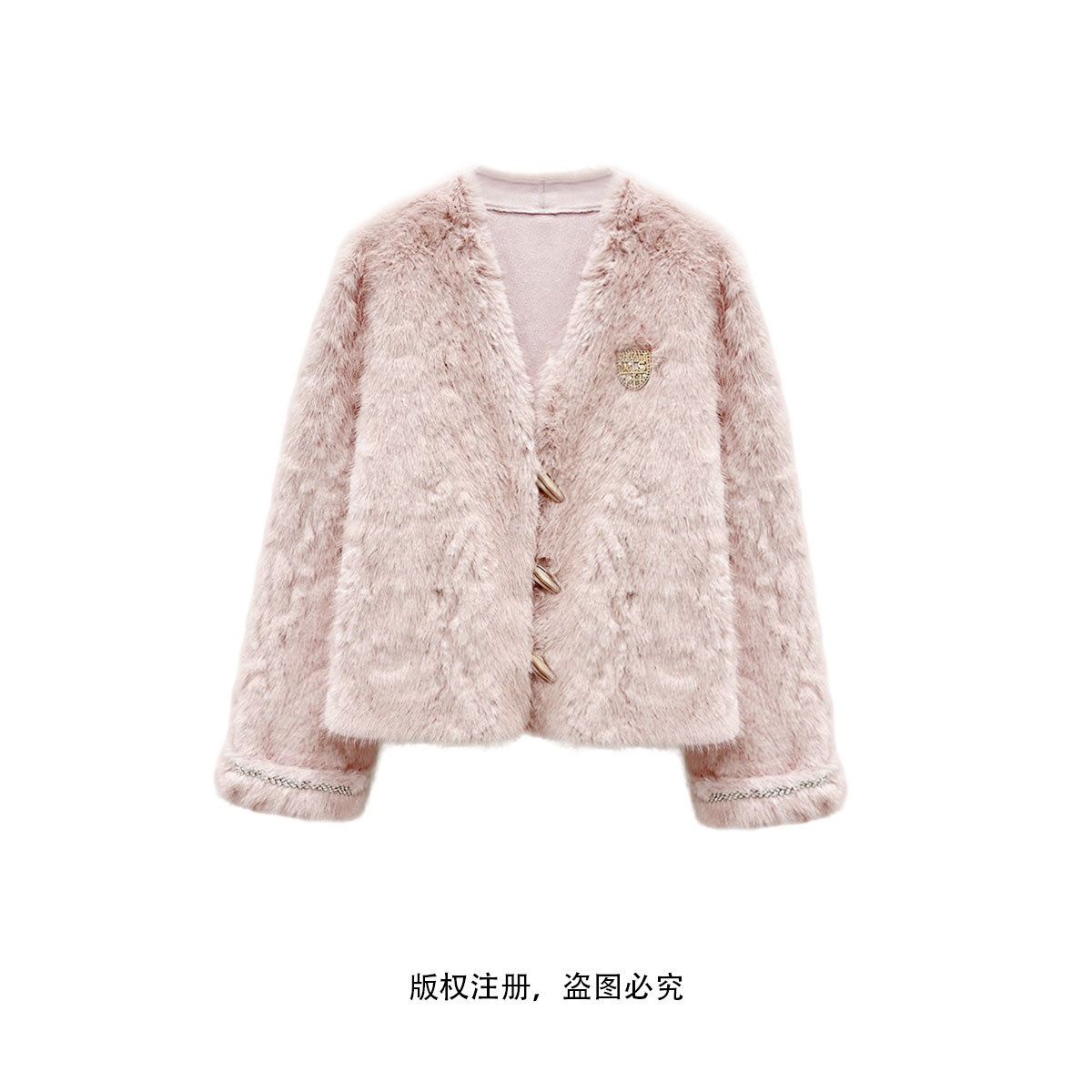 新款时尚秋冬收腰气质外套女25012207