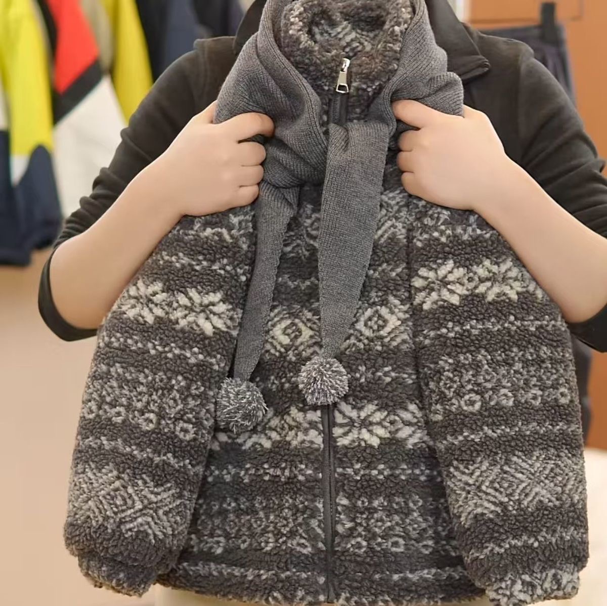 儿童装男童冬装加绒外套2025新款中大童秋冬款男孩加厚冬季派克服