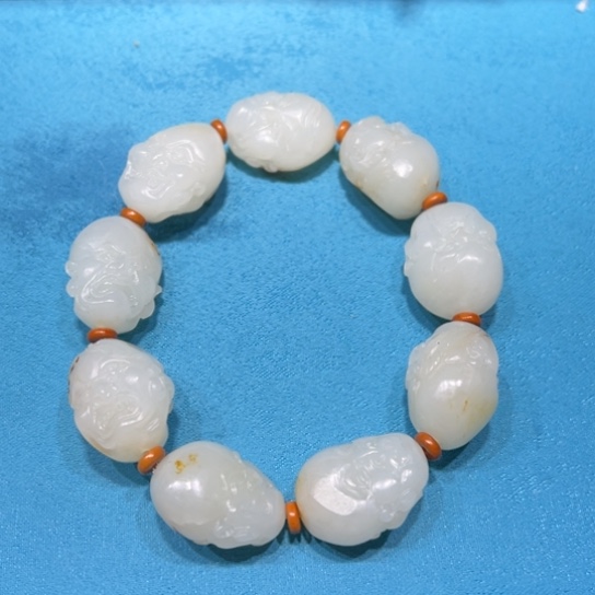 和田玉车挂未镶嵌