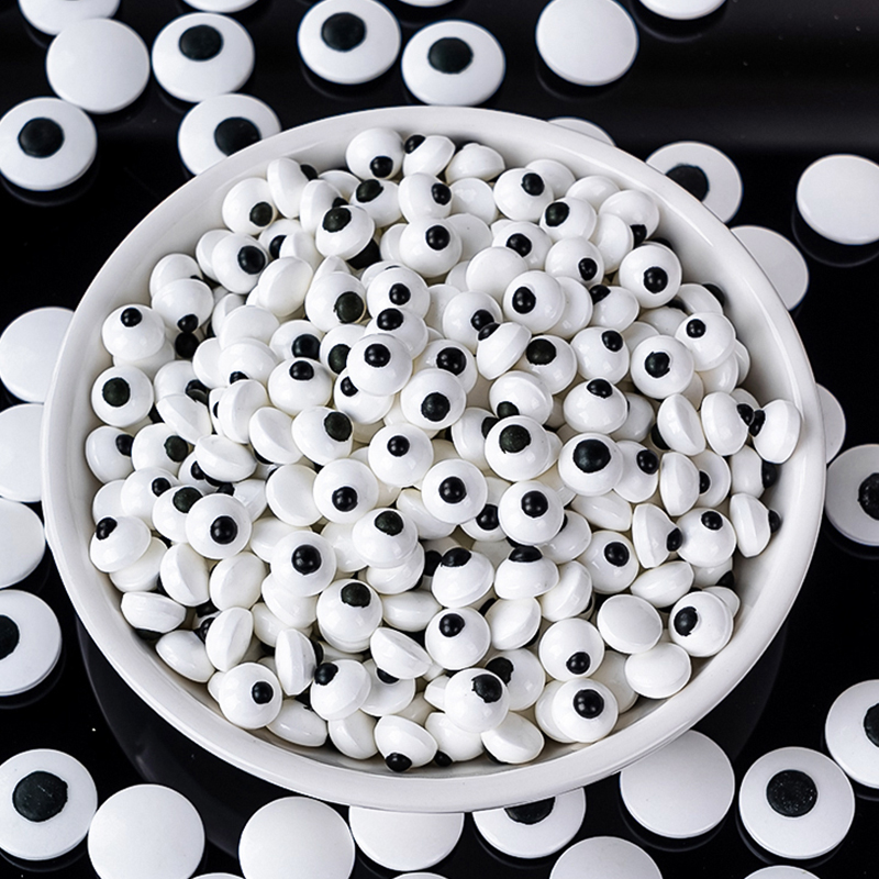 万圣节搞怪眼珠糖眼睛糖果蛋糕装饰糖珠500g烘焙大小摆件糖豆配件