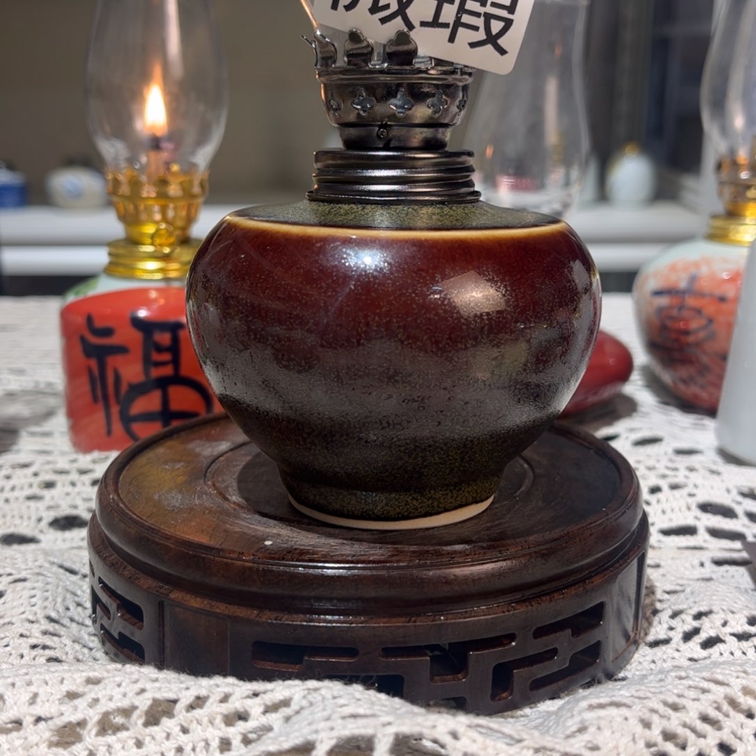 摆件景德镇陶瓷香薰灯