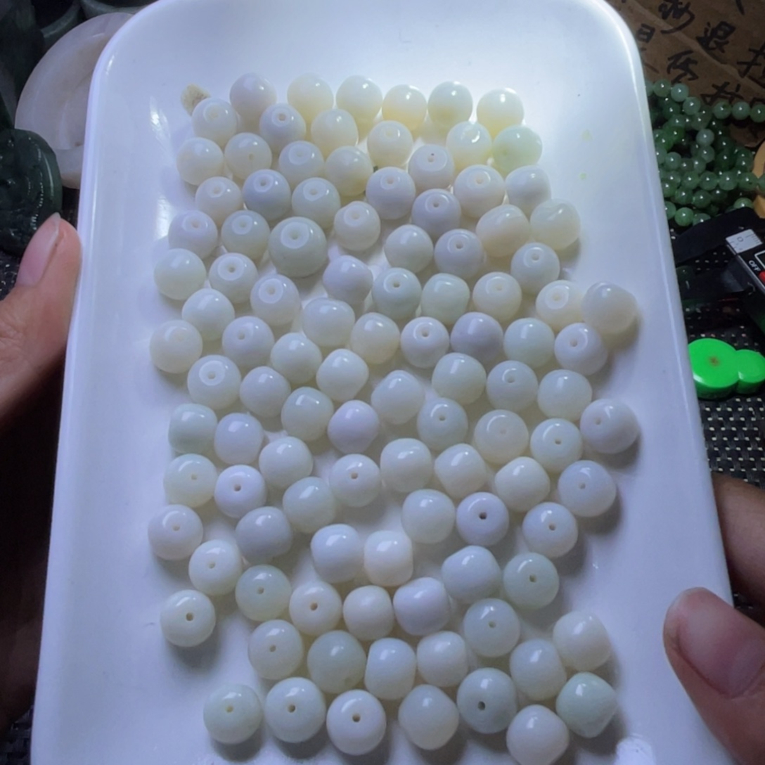 未镶嵌和田玉珠宝半成品米达卡10