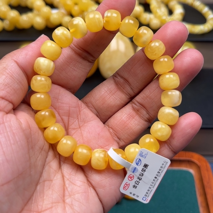 琥珀未镶嵌珠宝奇石M103号9.5+妖花