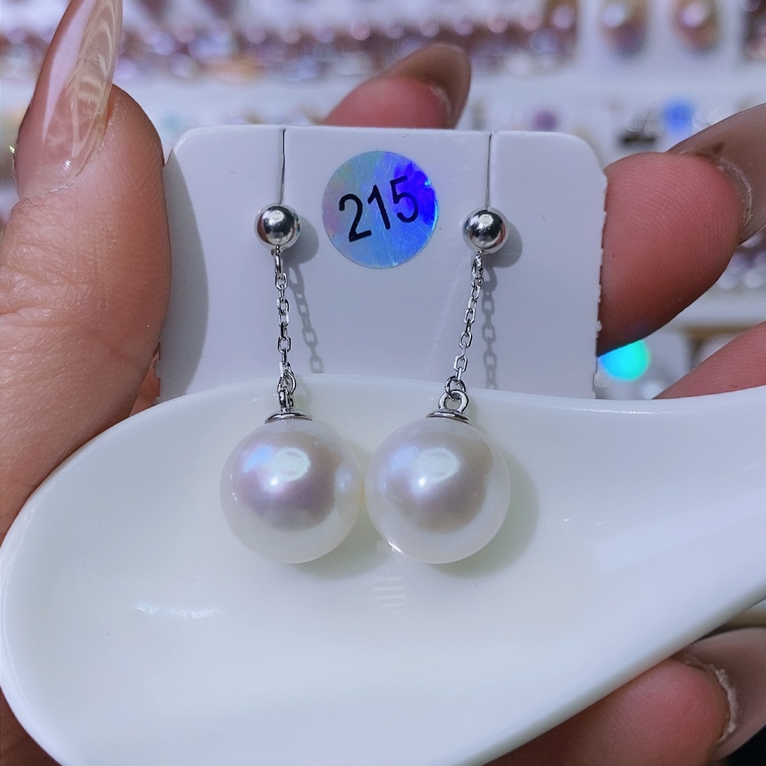 淡水珍珠耳饰银S925镶嵌燕*徒