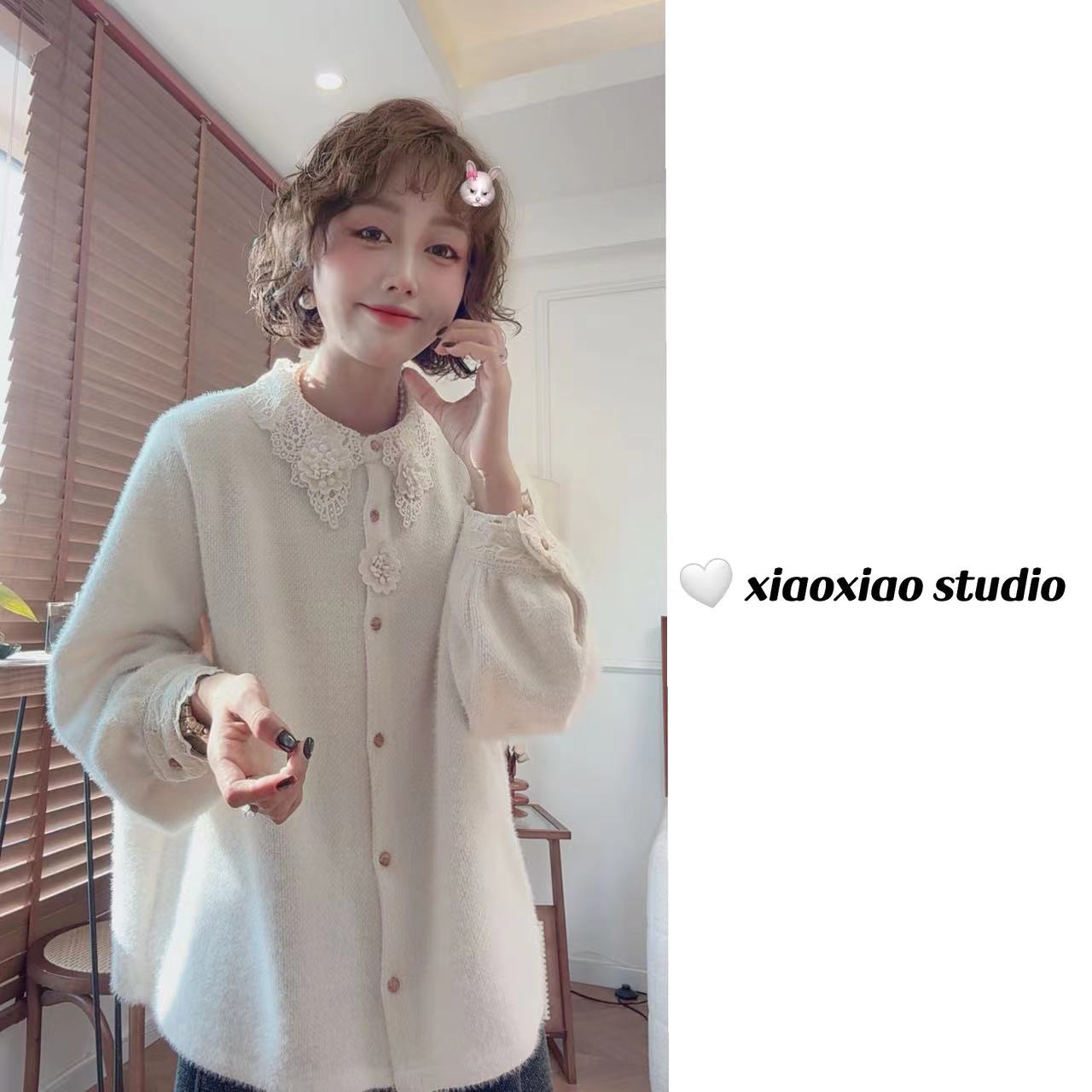 【致美花季】【面料绒绒的很舒服】【又精致又美又仙】潇潇衬衣XM1194