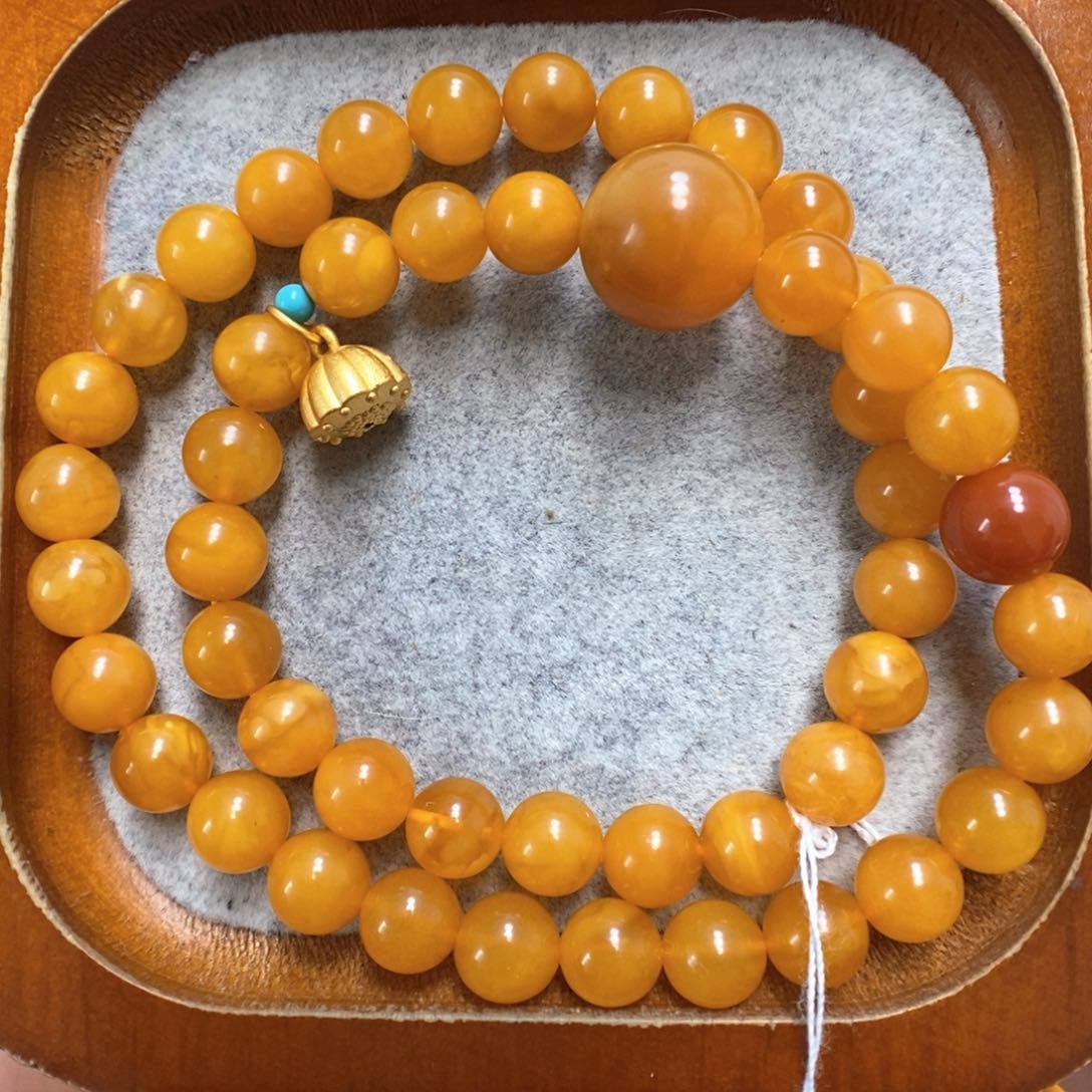 蜜蜡手串未镶嵌蜜蜡手串