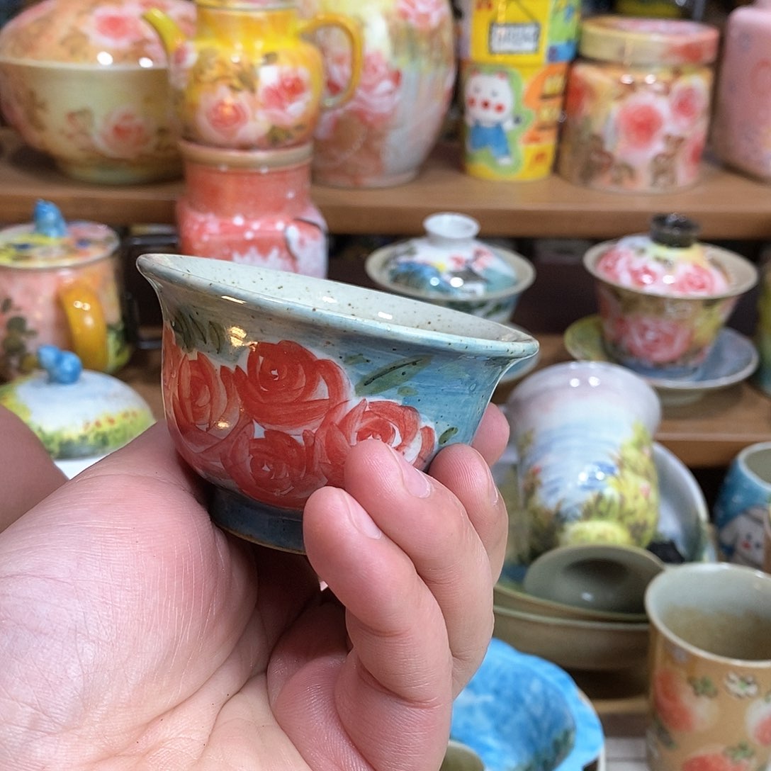 瓷片新年福利手绘陶瓷