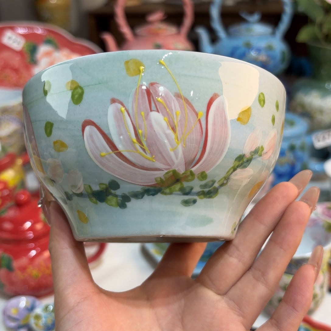 景德镇手绘高温釉下彩陶瓷茶具