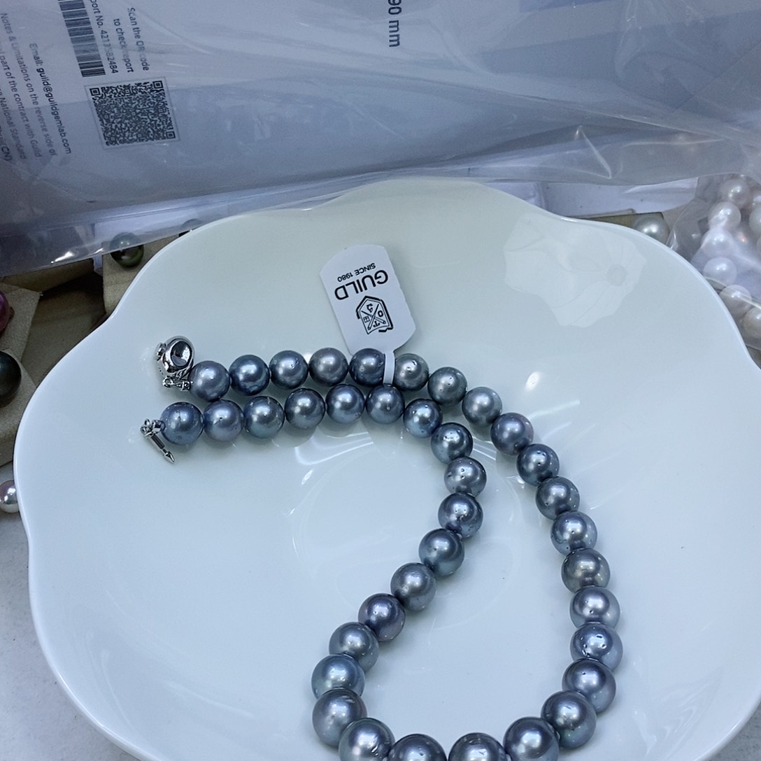 海水珍珠颈饰银S925镶嵌