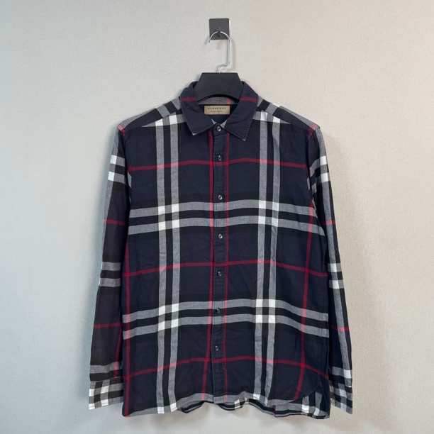 99新 BURBERRY/博柏利 经典格纹长袖衬衫/XL码/价4500