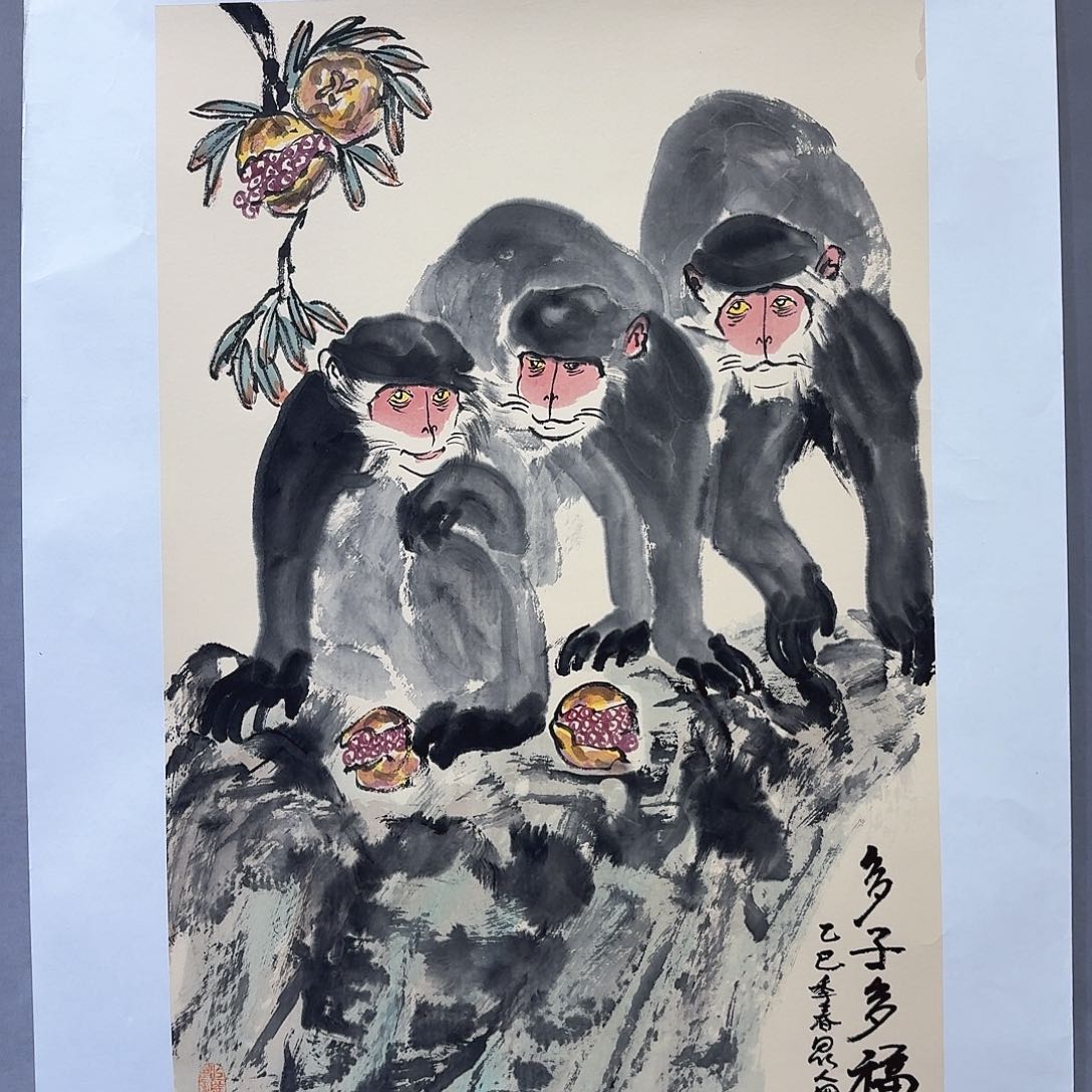 国画亲笔手绘放心去藏