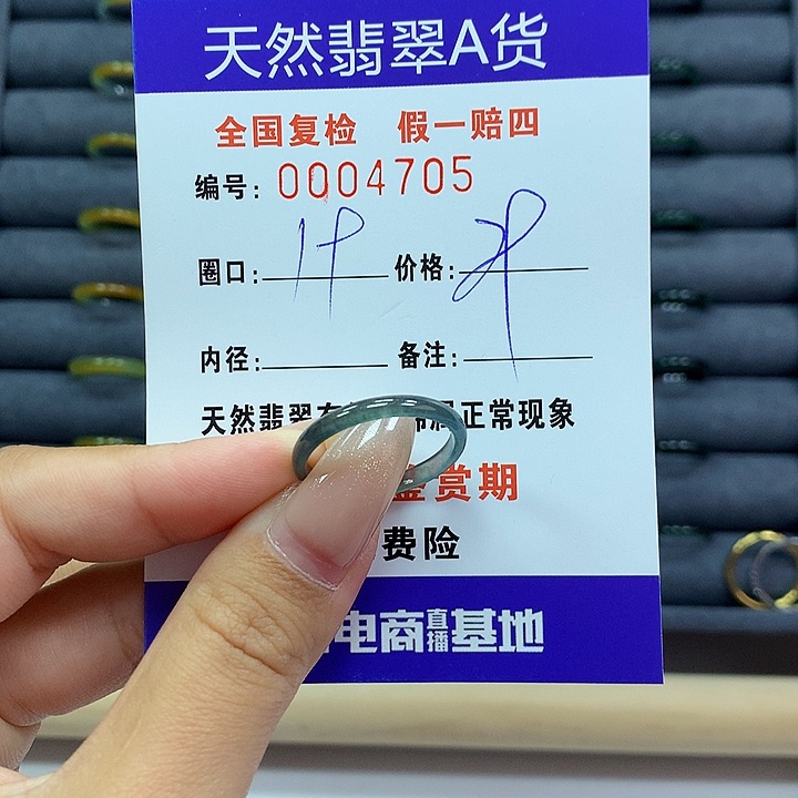 翡翠戒指未镶嵌     4705