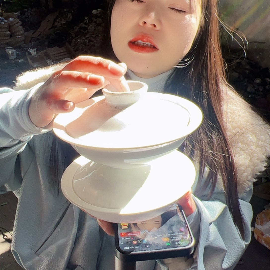 摆件瓷景德镇陶瓷6寸和合器2个