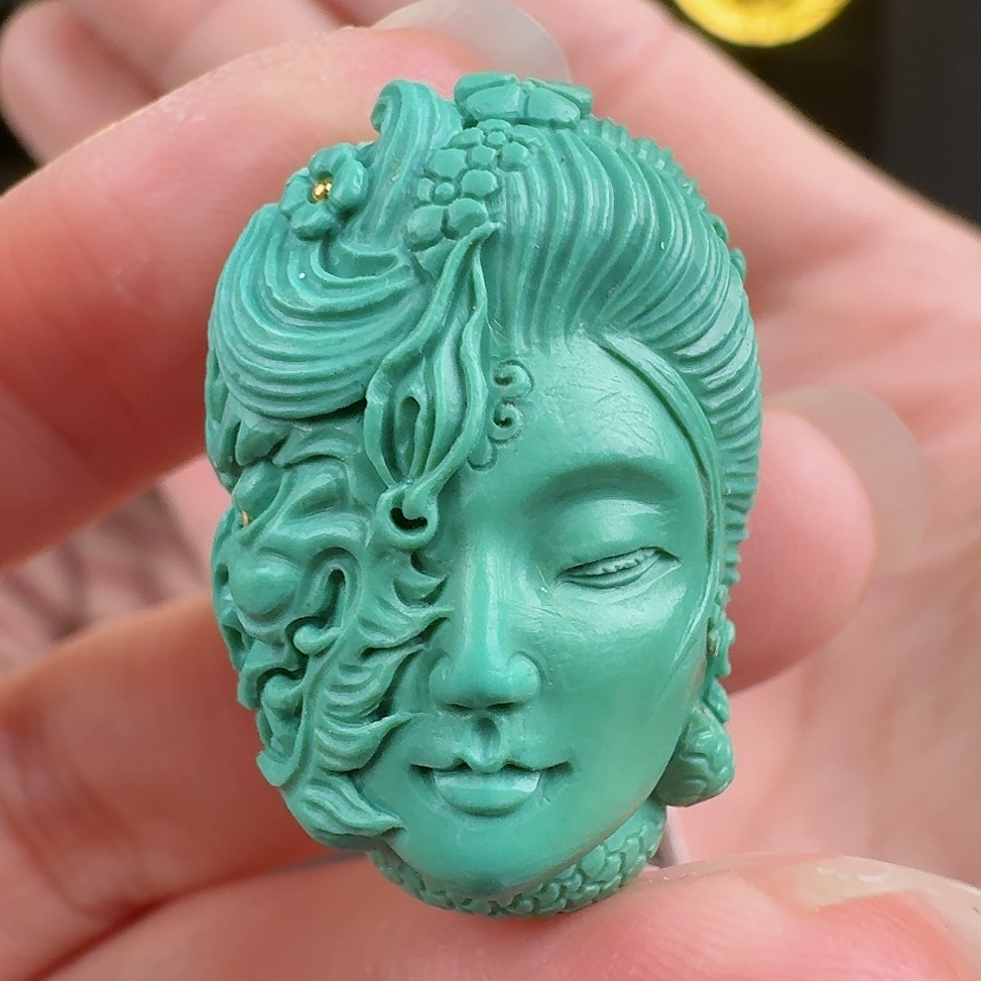 绿松石珠宝奇石未镶嵌俶*