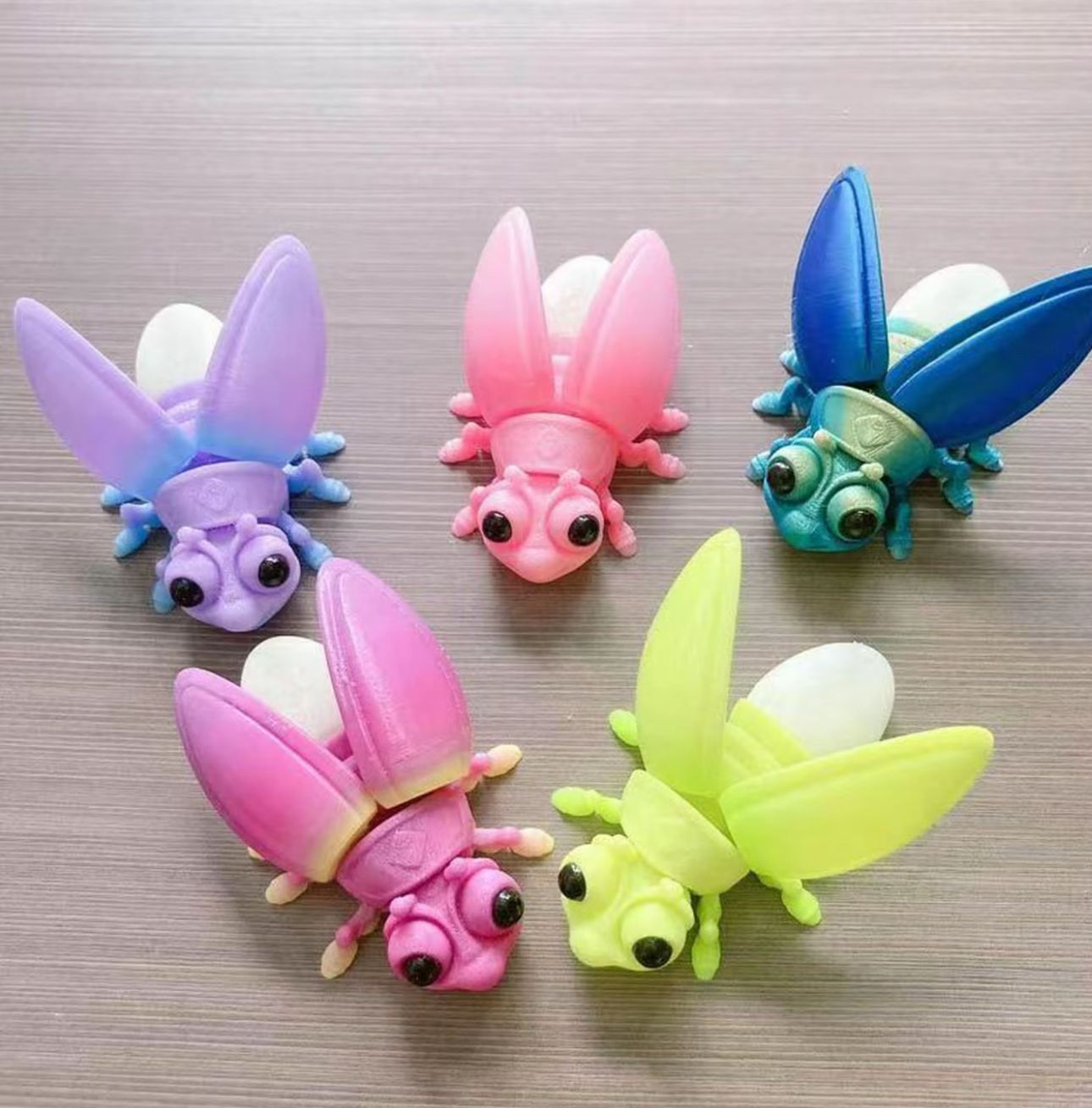 3D创意打印夜光萤火虫玩具（一单到手10个），C-112