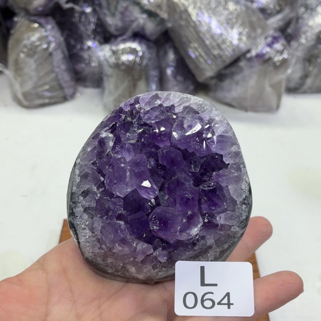 水晶未镶嵌摆件天然紫水晶